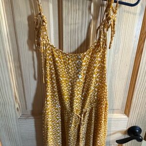 Kori Mustard and White Textured Top